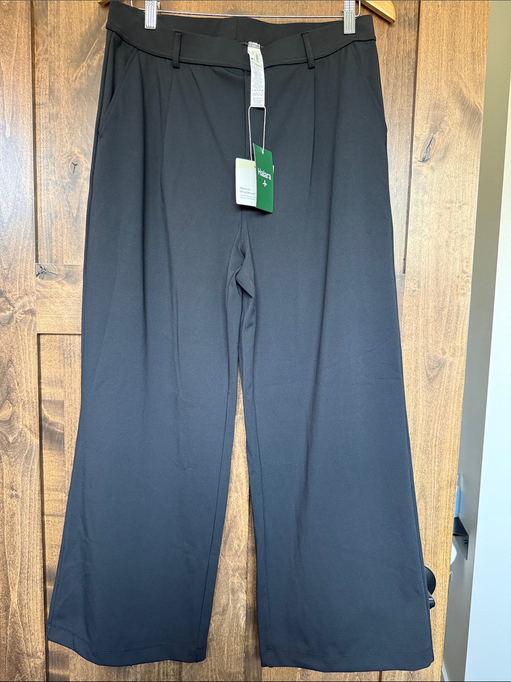 HALARA Black Wide Leg Pants with Tag